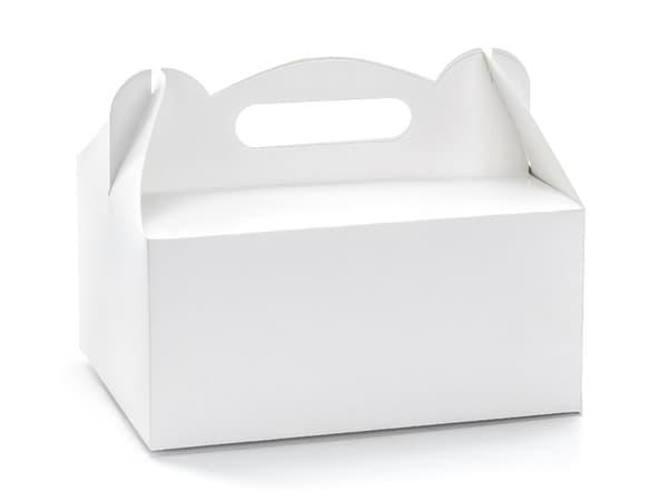 Dekorativa kakaskar, vita, 19x14x9cm (1 förpackning / 10 st.)