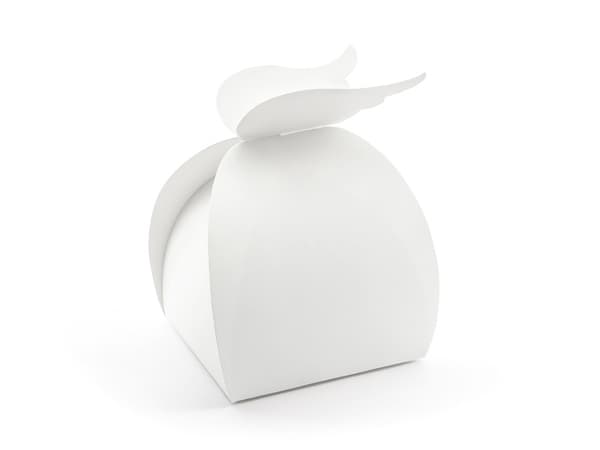 Askar - Vingar, vita, 8,5x14,5x8,5cm (1 förpackning / 10 st.)