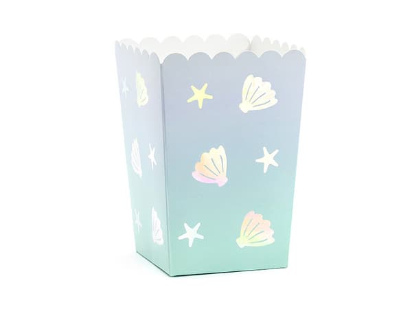 Narwalin popcorn-rasiat, sekoitus, 7x7x12,5cm (1 rasia / 40 pakkausta) (1 pakkaus / 6 kpl)