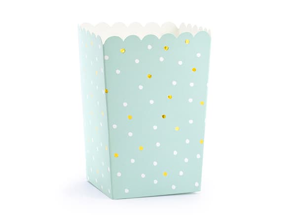 Popcornlådor, blandade, 7x7x12,5 cm (1 förpackning / 6 st.)