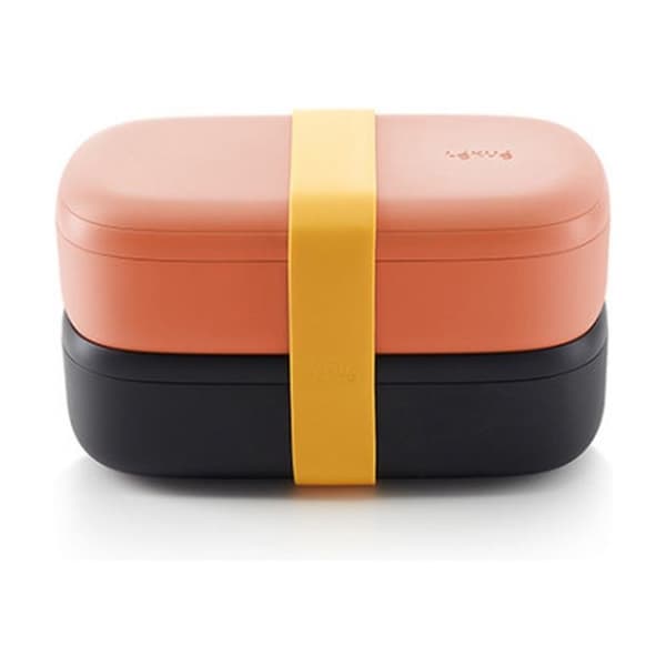 Lunchbox - LÉKUÉ - På språng - 1000 mL - Korallrosa - Mikrovågssäker