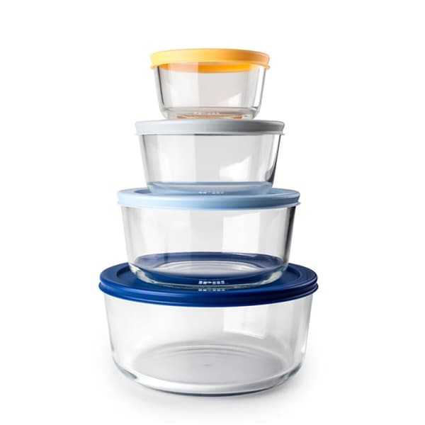 Lunchlådor, set 4 Ibili Transparent Plast (4 antal)
