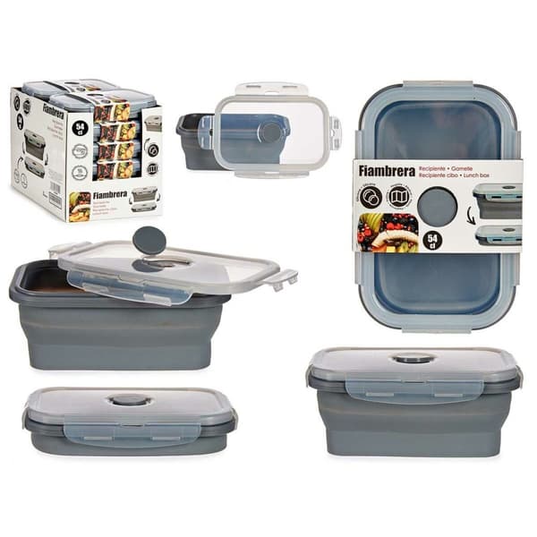 Lunchlåda Kinvara CH19130-1 Grå Transparent ABS 540 ml (12 antal)