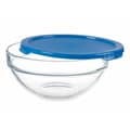 Miniatyrbillede 3 af 4: Rund madkasse med låg Pasabahce Chefs Blå 595 ml 14 x 6,3 x 14 cm (6 enheder)
