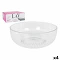 Miniatyrbillede 1 af 2: Salatskål LAV CP112-1 Gennemsigtig Krystal 23 x 23 x 10 cm (4 enheder) (2600 cc) (ø 23 x 9,4 cm)