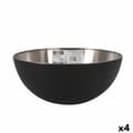 Miniatyrbillede 1 af 2: Salatskål Quttin   Sort Sølvfarvet 29 x 12 cm Stål (4 enheder)