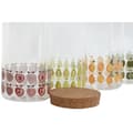 Miniatyrbillede 2 af 4: Blik Home ESPRIT Gul Grøn Natur Kork Silikone Borosilikatglas Shabby Chic 1 L (4 enheder)