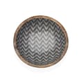 Pikkukuva 2 / 2: Salaattikulho Versa Chevron Bambu Posliini Mangopuu 24 x 7 x 24 cm