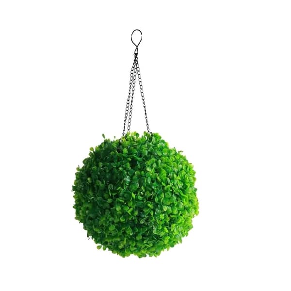 Konstgjord växt Topiary Ball, Solcell LED-lampor, Trädgårdsfest Dekoration