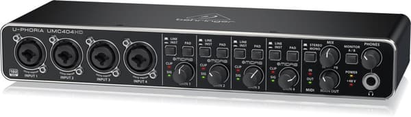 Behringer UMC404HD inspelningsljudgränssnitt