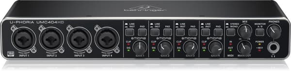 Behringer UMC404HD inspelningsljudgränssnitt