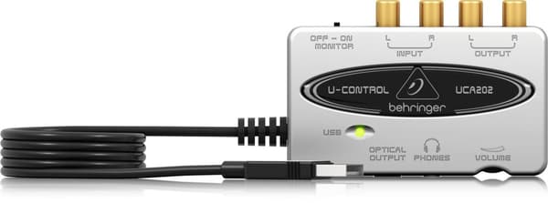 Behringer UCA202 äänitysliitäntä
