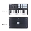 Miniatyrbillede 2 af 2: MIDI Keyboard Controller, 25 Taster, 8 Farverige Bagbelyste Trigger Pads, USB-forbindelse,sort