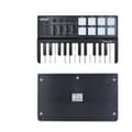 Miniatyrbillede 1 af 2: MIDI Keyboard Controller, 25 Taster, 8 Farverige Bagbelyste Trigger Pads, USB-forbindelse,sort