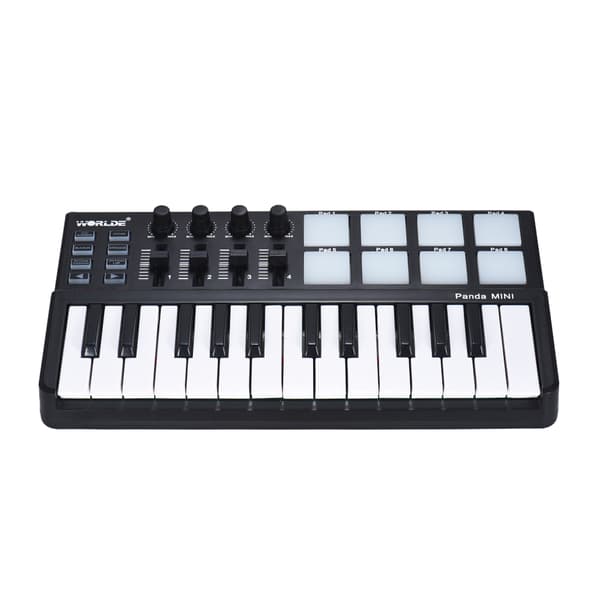 MIDI Keyboard Controller, 25 taster, 8 baggrundsbelyste trigger pads