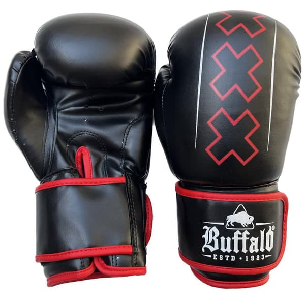 Buffalo Winner bokshandschoenen zwart met rood