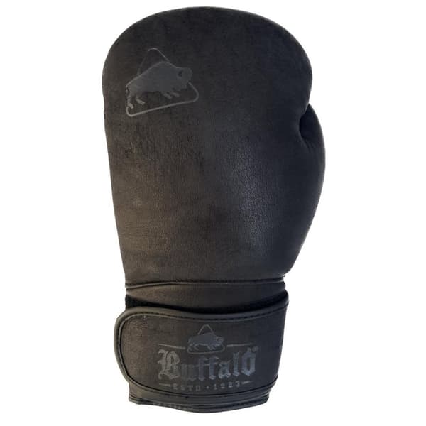 Buffalo Leather bokshandschoenen zwart