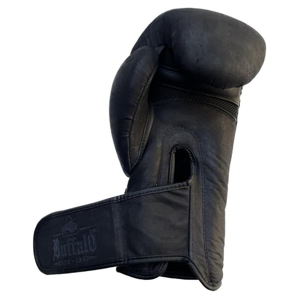 Buffalo Leather bokshandschoenen zwart