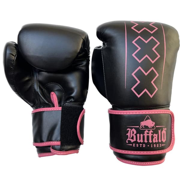 Buffalo Outrage bokshandschoenen zwart met roze