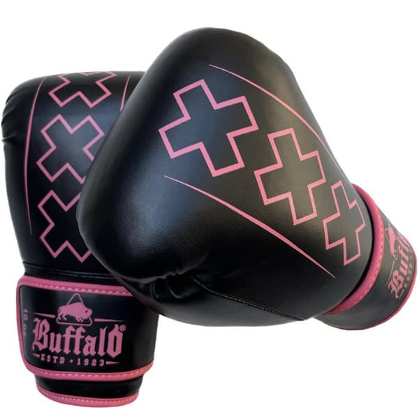 Buffalo Outrage bokshandschoenen zwart met roze