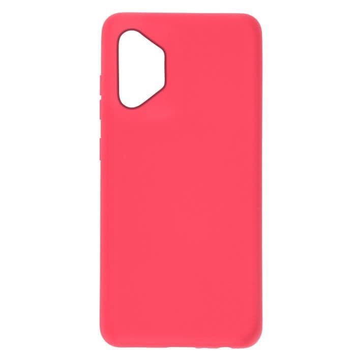 Galaxy A32 5G Fodral Halvstyv silikon Soft Touch Finish Fin fuchsia rosa