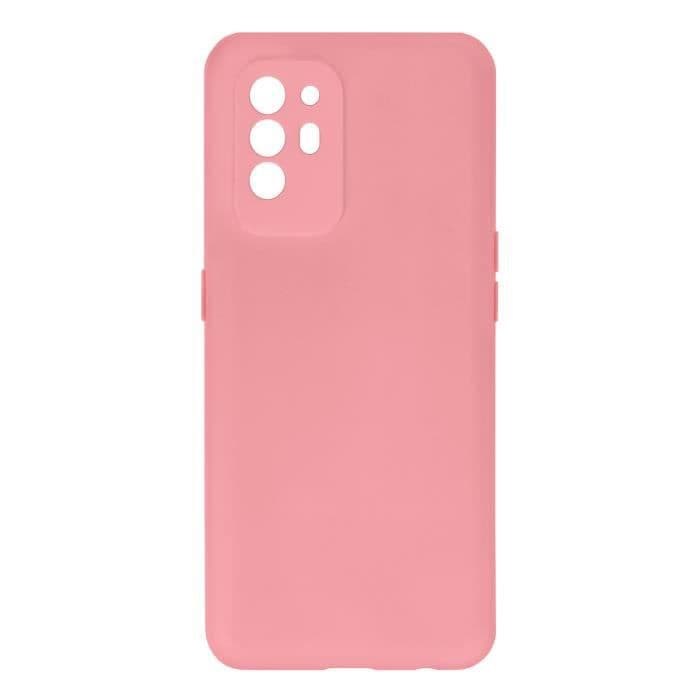 Fodral Oppo A94 5G Silikon Halvstyv Soft Touch rosa Rosa