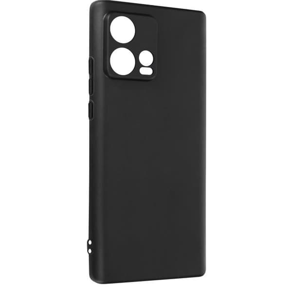 Fodral till Motorola Edge 30 Ultra Silicone Soft Touch Matte Anti-fingerprint svart