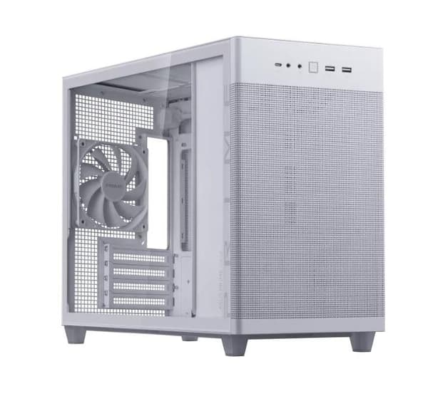 ASUS AP201 PRIME CASE TG WHITE Mini Tower Hvid