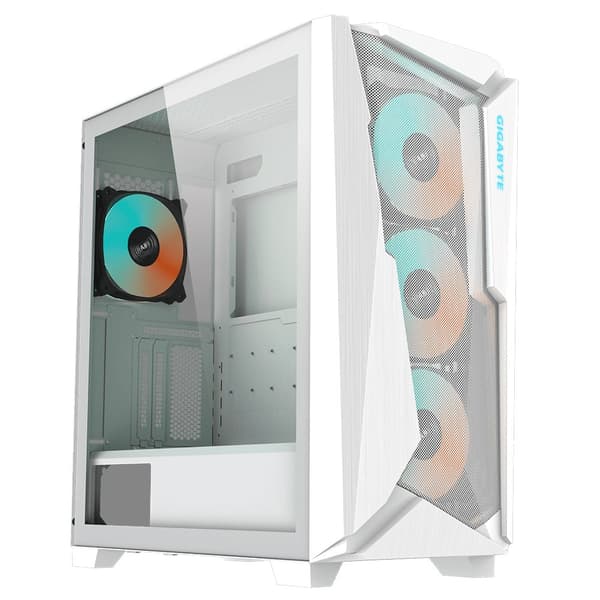 GIGABYTE C301 GLASS WHITE computer case Midi Tower Vit