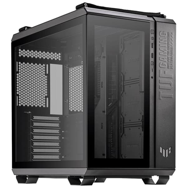 ASUS TUF Gaming GT502 Tempered Glass Dual Chamber Case Black Svart