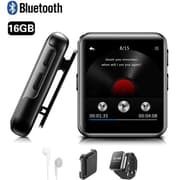 K1 Bluetooth MP3 afspiller med 1,54-Inch Touch Screen Music Audio FM Radio Bærbar til at køre blå