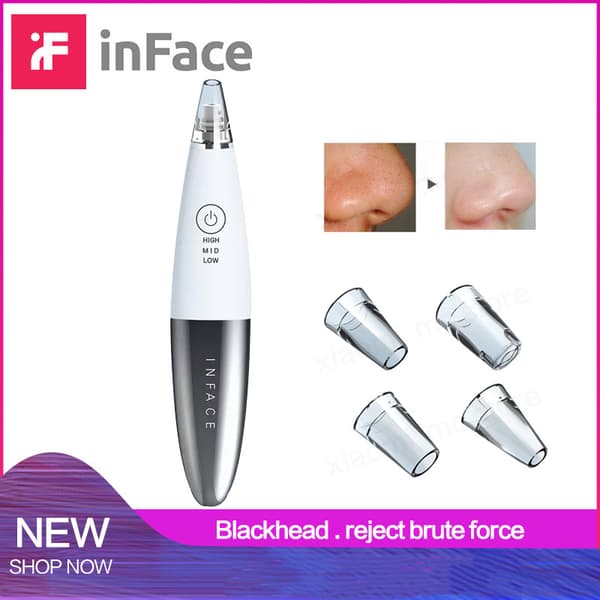 Original XIAOMI Youpin InFace Electric Blackhead Remover Vacuum Suction Dermabrasion Acne Pore Peeling Face Clean Facial Skin Care Beauty To