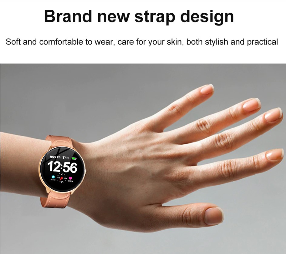 Original LEMFO V12 Full Touch Smart Watch Vandt t Pulsoverv gning