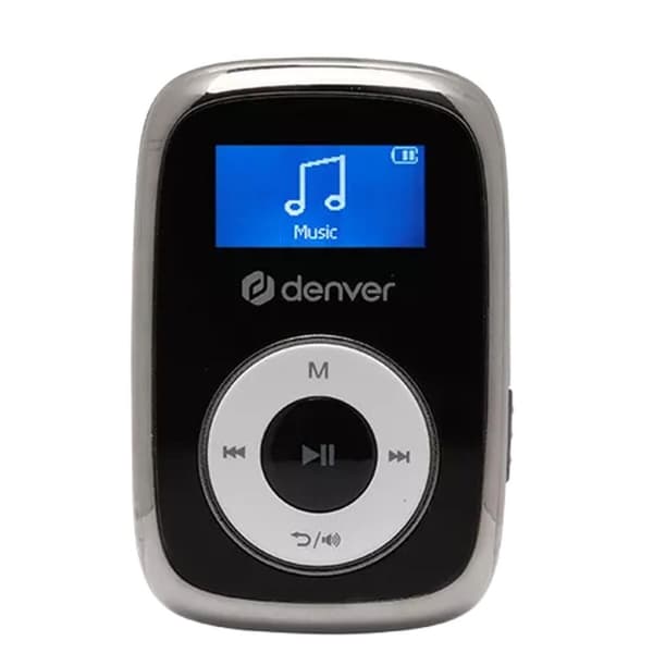 Mp3-afspiller Denver Electronics MP-316B Sort, Metallic, Hvid