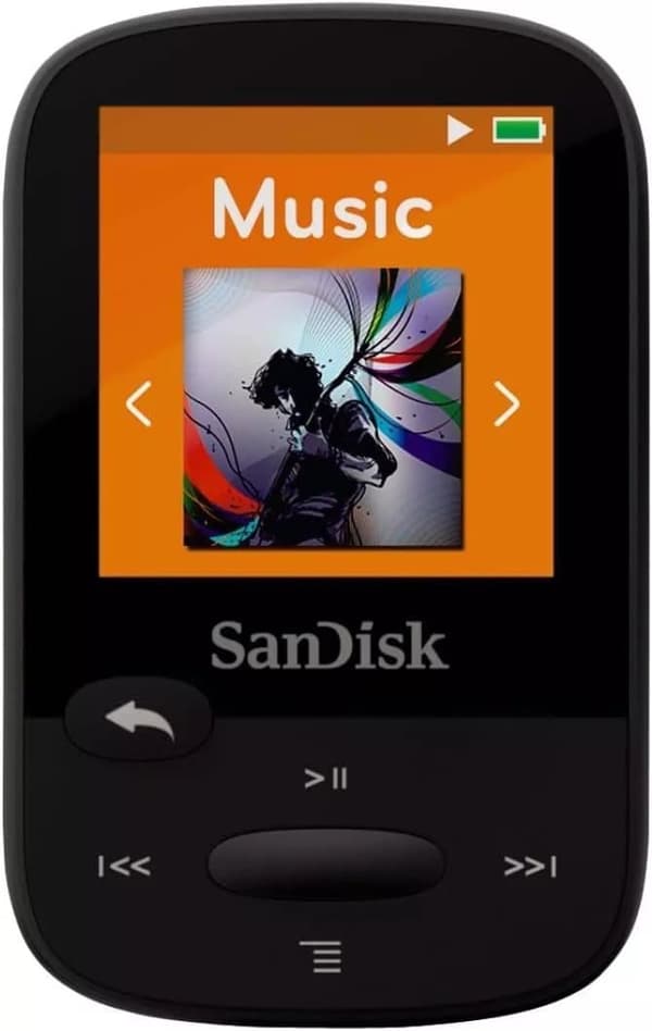 SanDisk Clip Sport 4 GB MP3-spelare - Svart