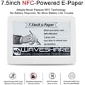 Miniatyrbild 2 av 4: Bästa e-läsare 7,5 tum NFC-driven e-papperdisplay