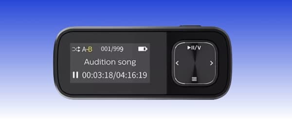 Philips Walkman SA1102 MP3 lille bærbar musikafspiller Lyt til sange