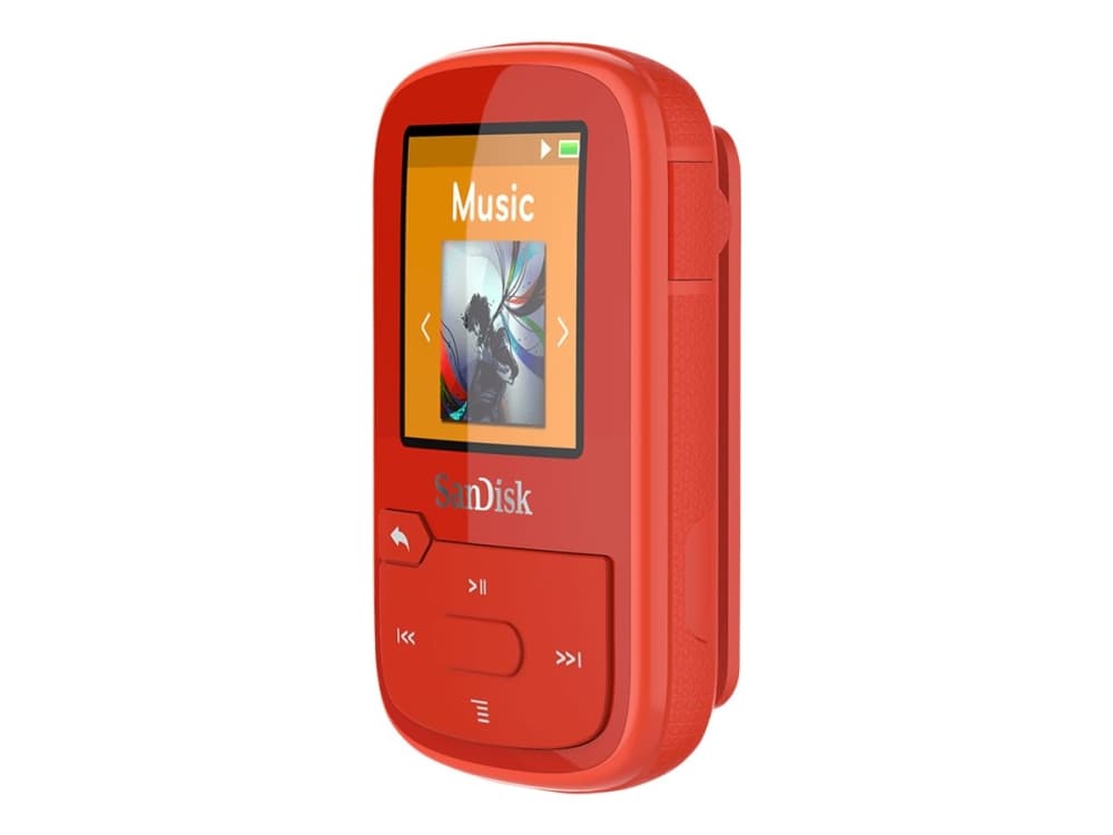 SanDisk Clip Sport Plus - Digital spelare - 16 GB - röd