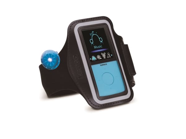 Lenco PODO-153, MP3-soitin, 4 GB, TFT, USB 2.0, Musta, Sininen, Mukana kuulokkeet