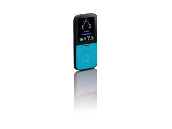 Lenco PODO-153, MP3-soitin, 4 GB, TFT, USB 2.0, Musta, Sininen, Mukana kuulokkeet