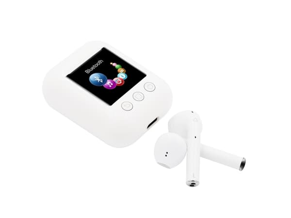 Denver TWM-850, MP4-spelare, 8 GB, IPS, 120 g, Vit, Hörlurar