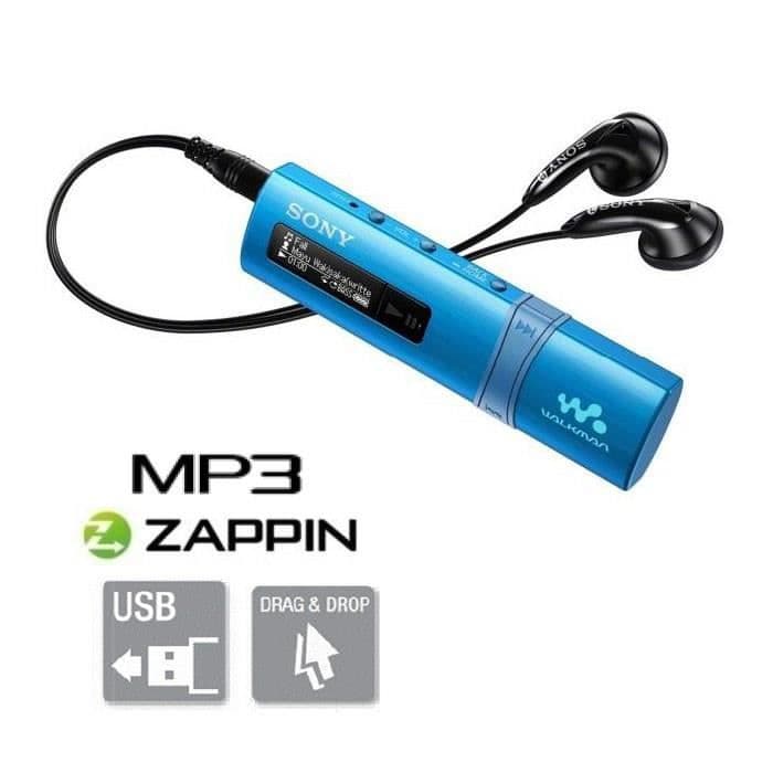 SONY - walkman USB stick lydafspiller + blå FM-radio