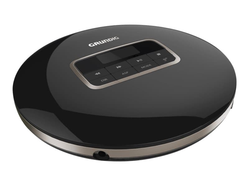 Grundig GCDP 8000, 12 h, MP3,WMA, 20 - 20000 hz, Portable CD player, Svart, Silver, 40 s