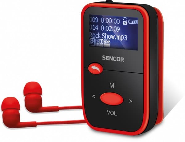 Sencor Sencor MP3 player SFP 4408RD 8GB, FM radio 1.1 call LCD display