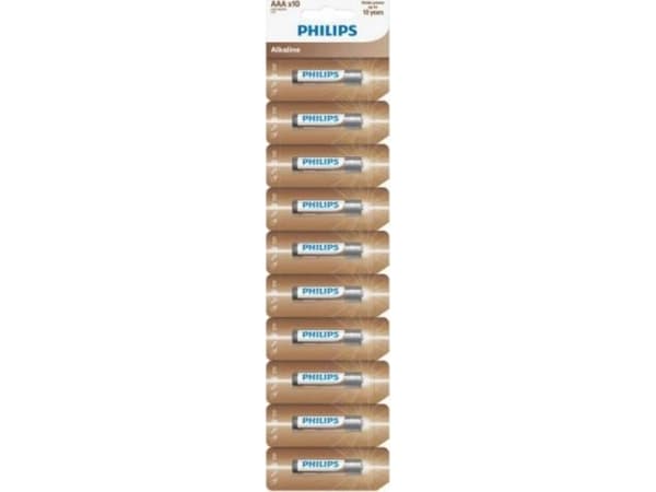 Philips BATERIA PHILIPS AAA LR03 10SZT ALKALINE