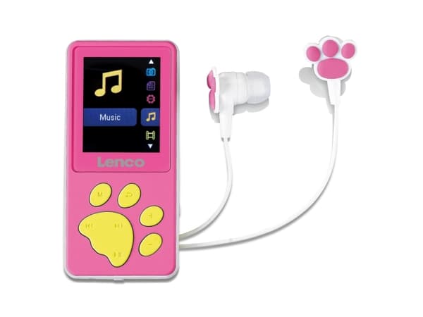 Lenco XEMIO-560PK, MP4 Player, 8 GB, LCD, 30 g, Rosa, Hodetelefoner Rosa