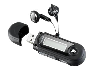 Intenso 3601470, MP3-soitin, 16 GB, LCD, USB 2.0, Musta, Mukana kuulokkeet