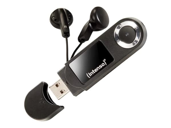Intenso 3601470, MP3-soitin, 16 GB, LCD, USB 2.0, Musta, Mukana kuulokkeet