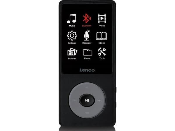 Lenco Xemio-860, MP3-spiller, 8 GB, TFT, 130 g, Sort, Grå, Hodetelefoner
