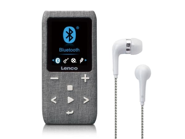 Lenco Xemio-861, MP4-soitin, 8 GB, TFT, USB 3.2 Gen 1 (3.1 Gen 1), FM-radio, Harmaa